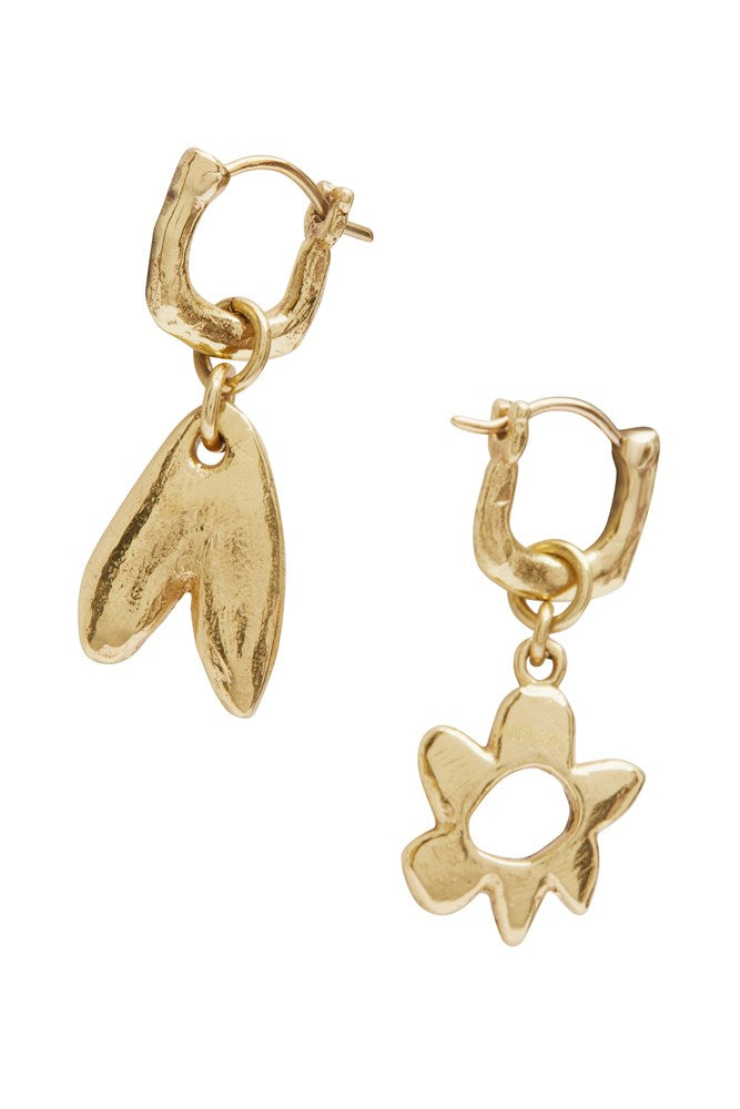 Calypso Flower & Heart Earrings