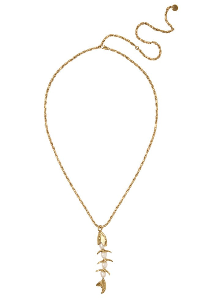 Calypso Pearl Fish Necklace