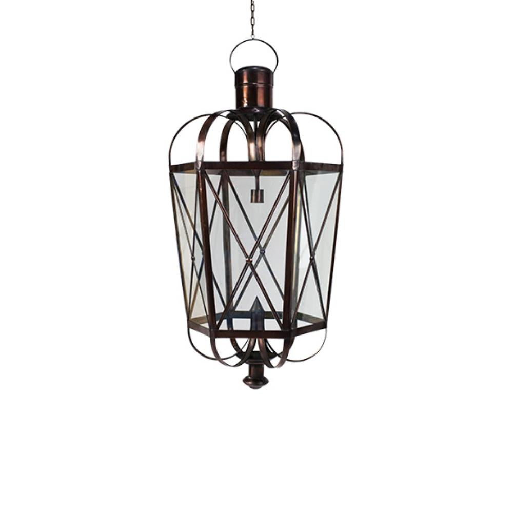Carriage Brass Glass Pendant XL - 1 Left