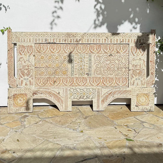 Carved Panel Bedhead
