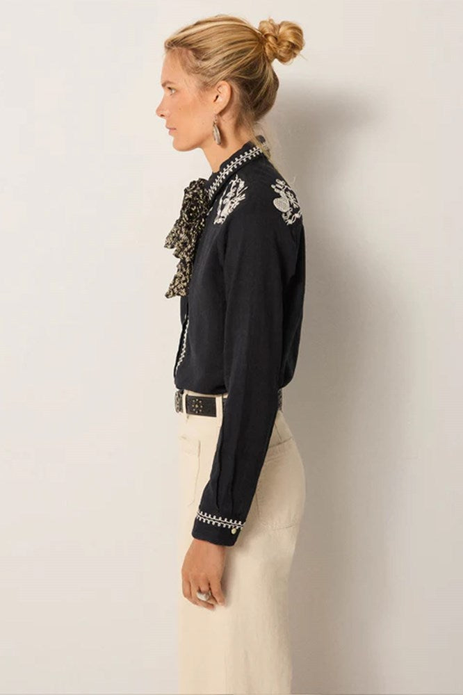 Charro Blouse - Tabasco Noir
