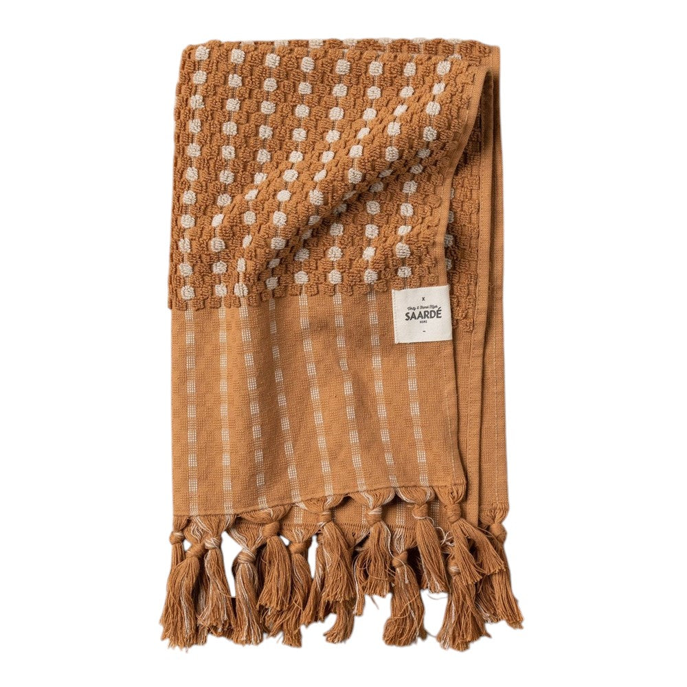 Chickpea Hand Towel - Terracotta/Stone