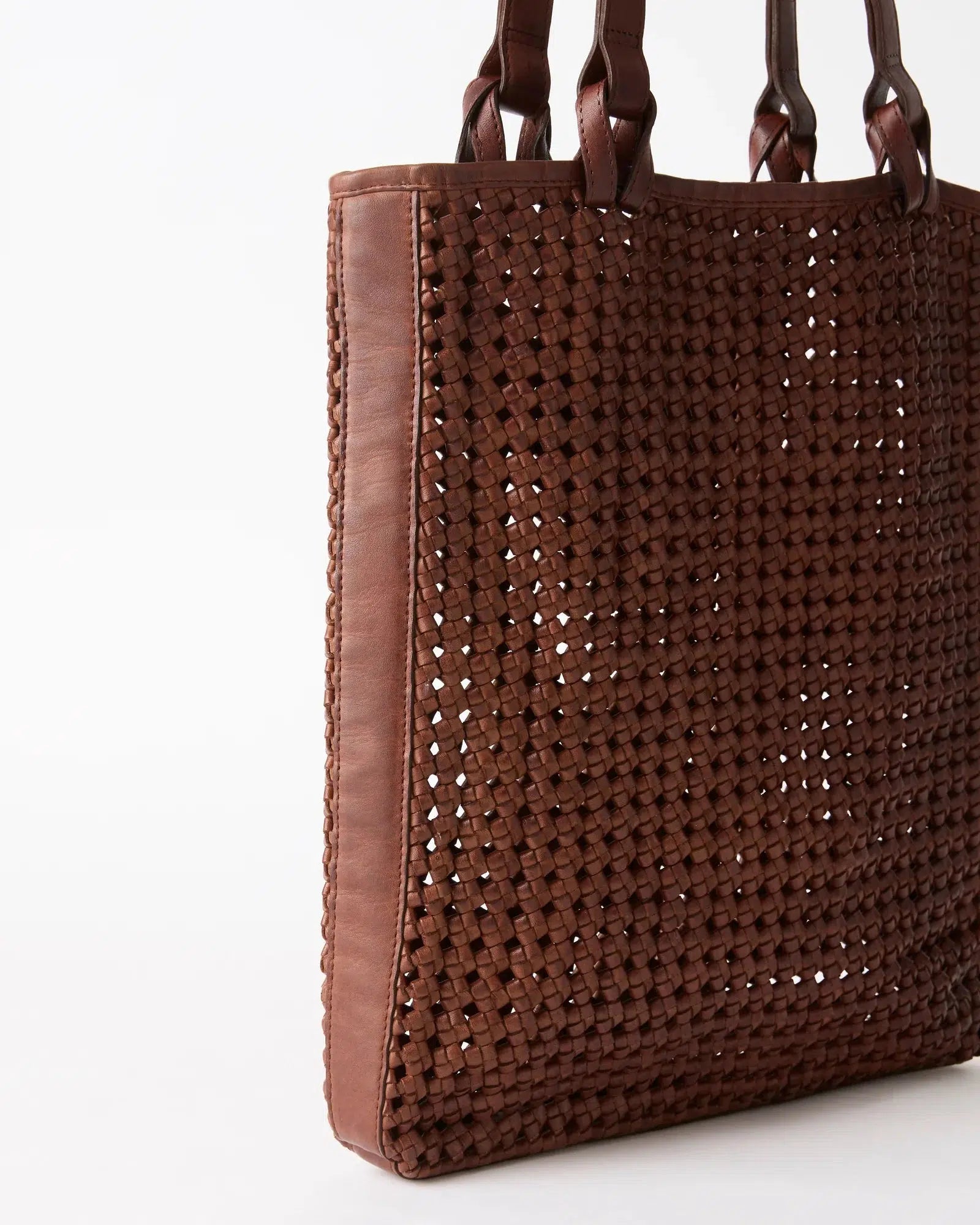 Como Weave Bag - Cognac