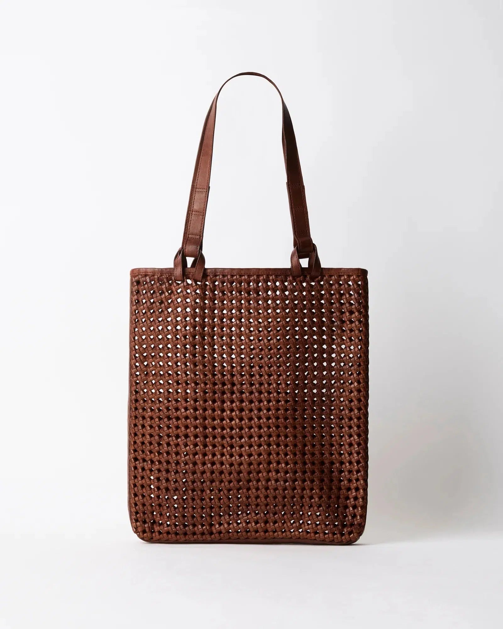 Como Weave Bag - Cognac