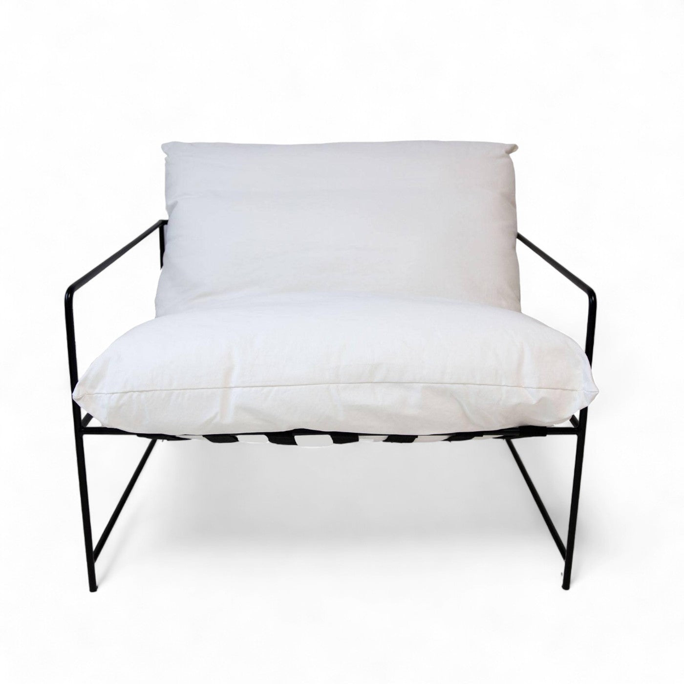 Connor Sling White Occasional Chair