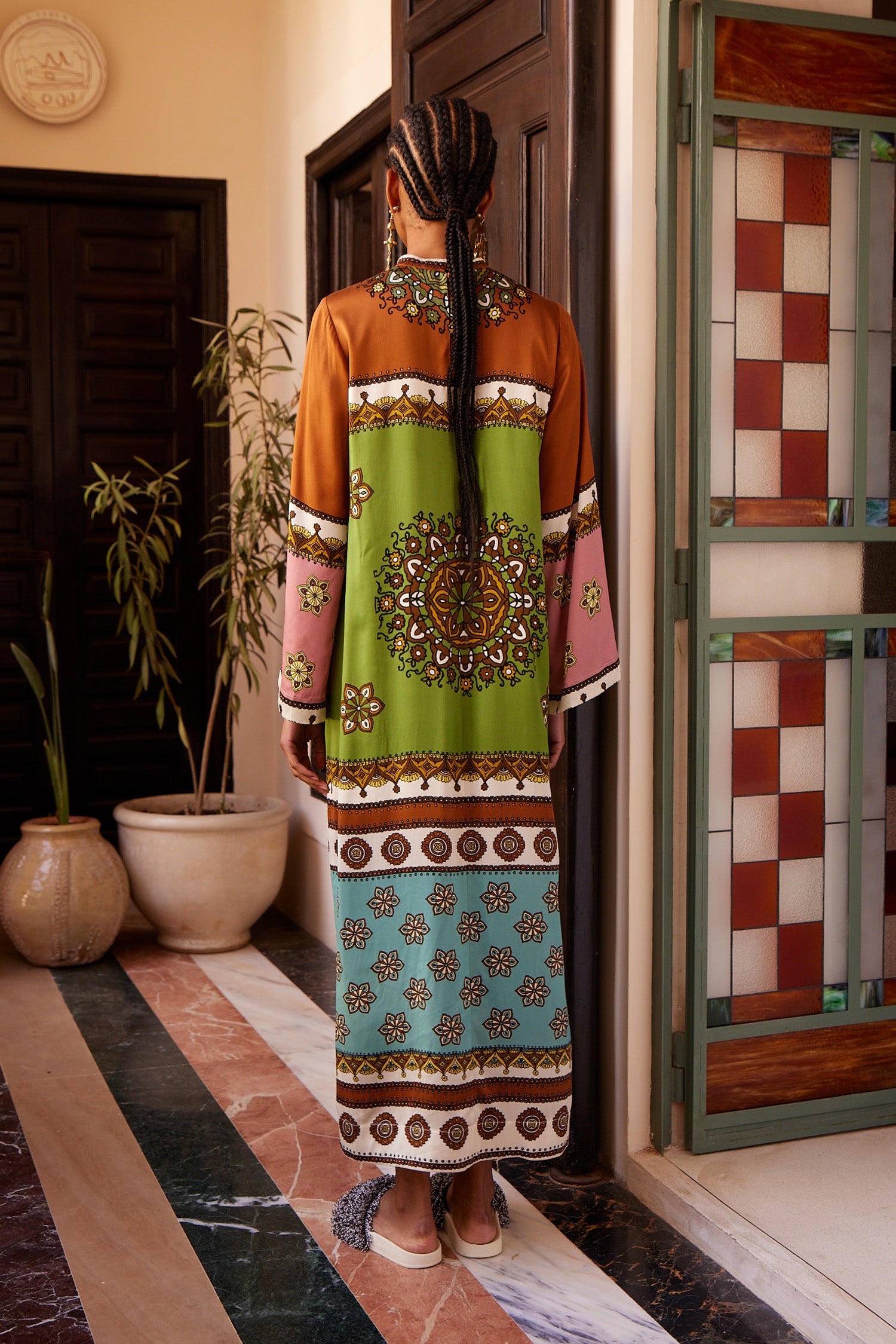 Contina Silk Midi Dress