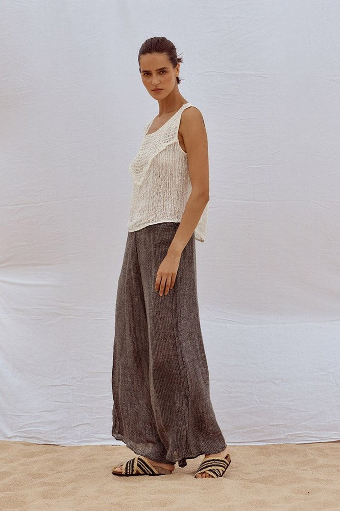 Estilo Emporio-Cora Top II - Stracciatella Panna/Cestino Panna-Tops-st-barts-brisbane-goldcoast-cabarita-southport