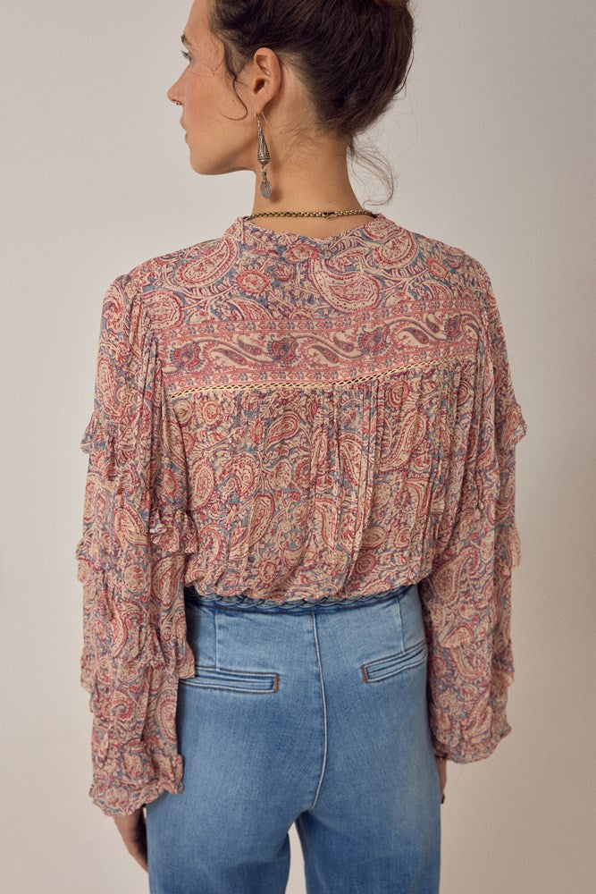 Cosima Srinagar Blouse - Wild Dust