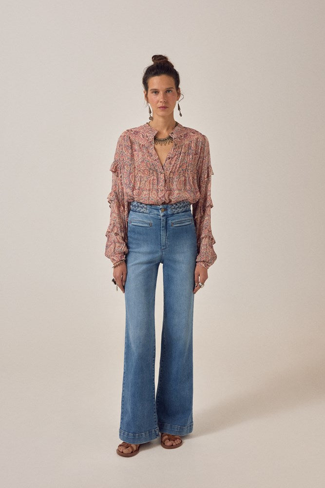 Cosima Srinagar Blouse - Wild Dust