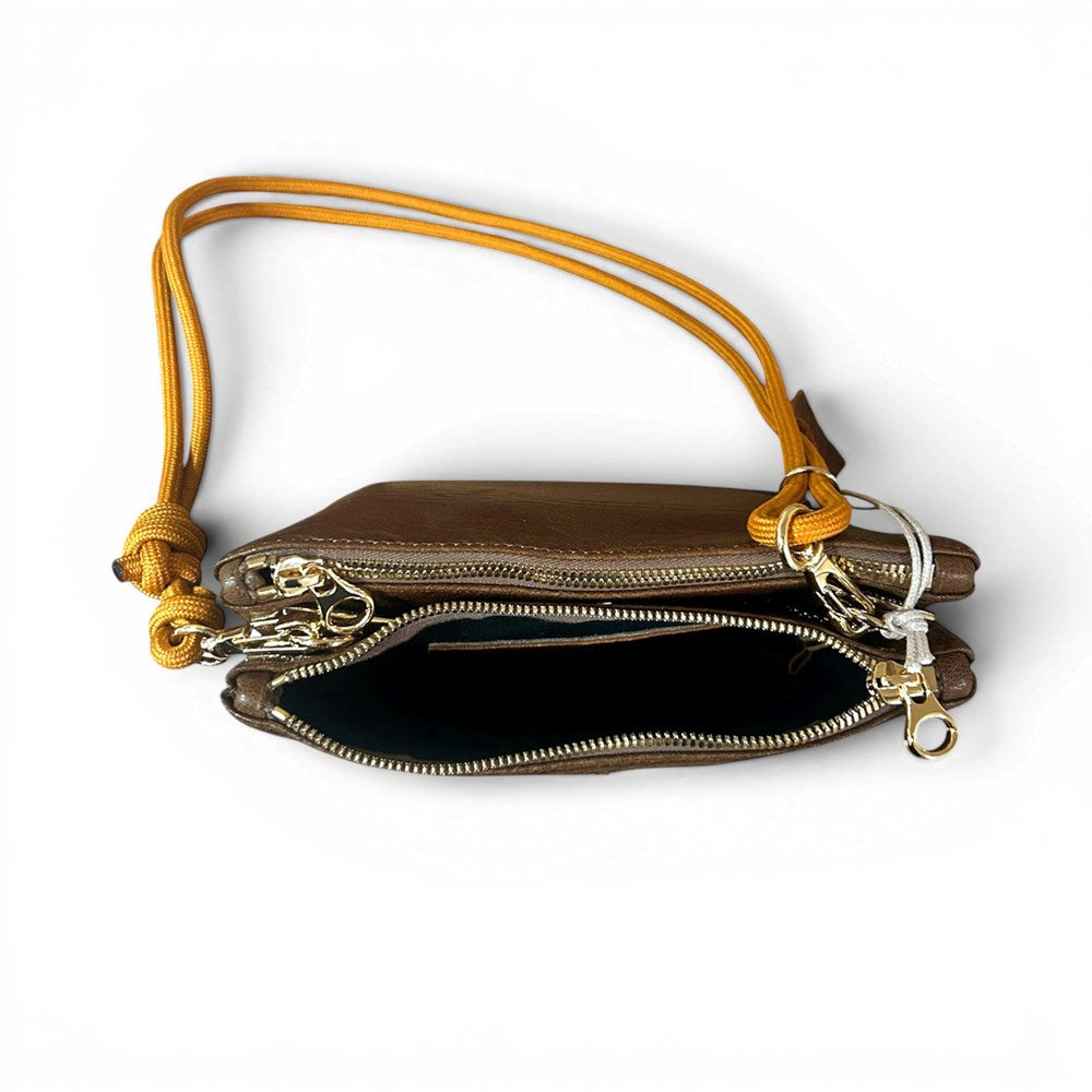 Duo Leather Bag - Bubble Umber - Craie Studio