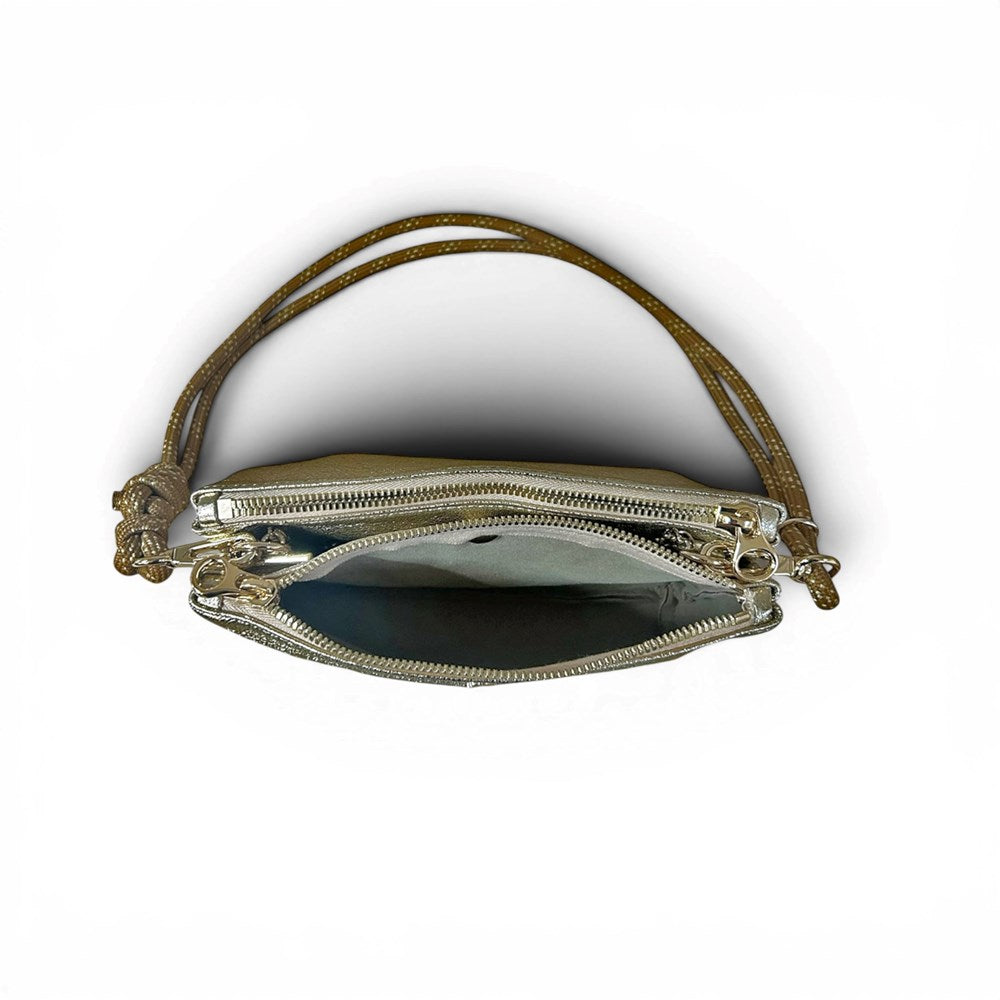 Duo Leather Bag - Or - Craie Studio