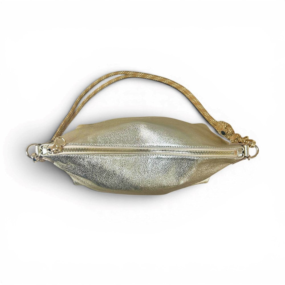 Mallow Leather Pouch - Or Bianco - Craie Studio