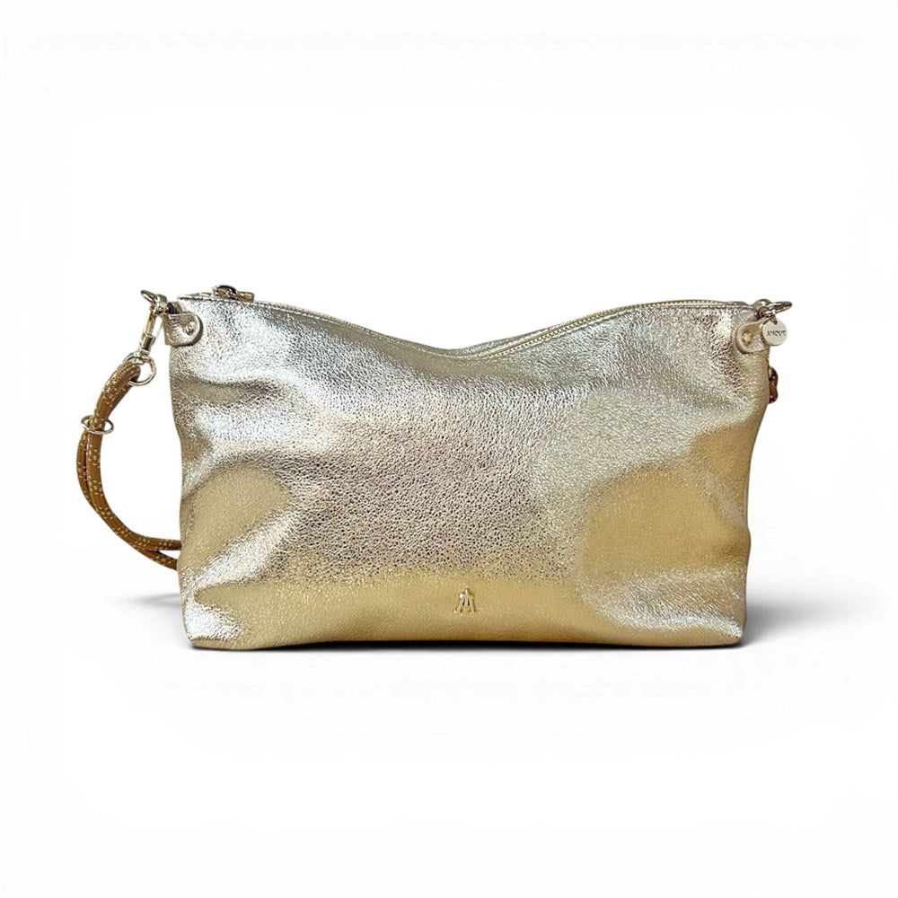 Mallow Leather Pouch - Or Bianco - Craie Studio
