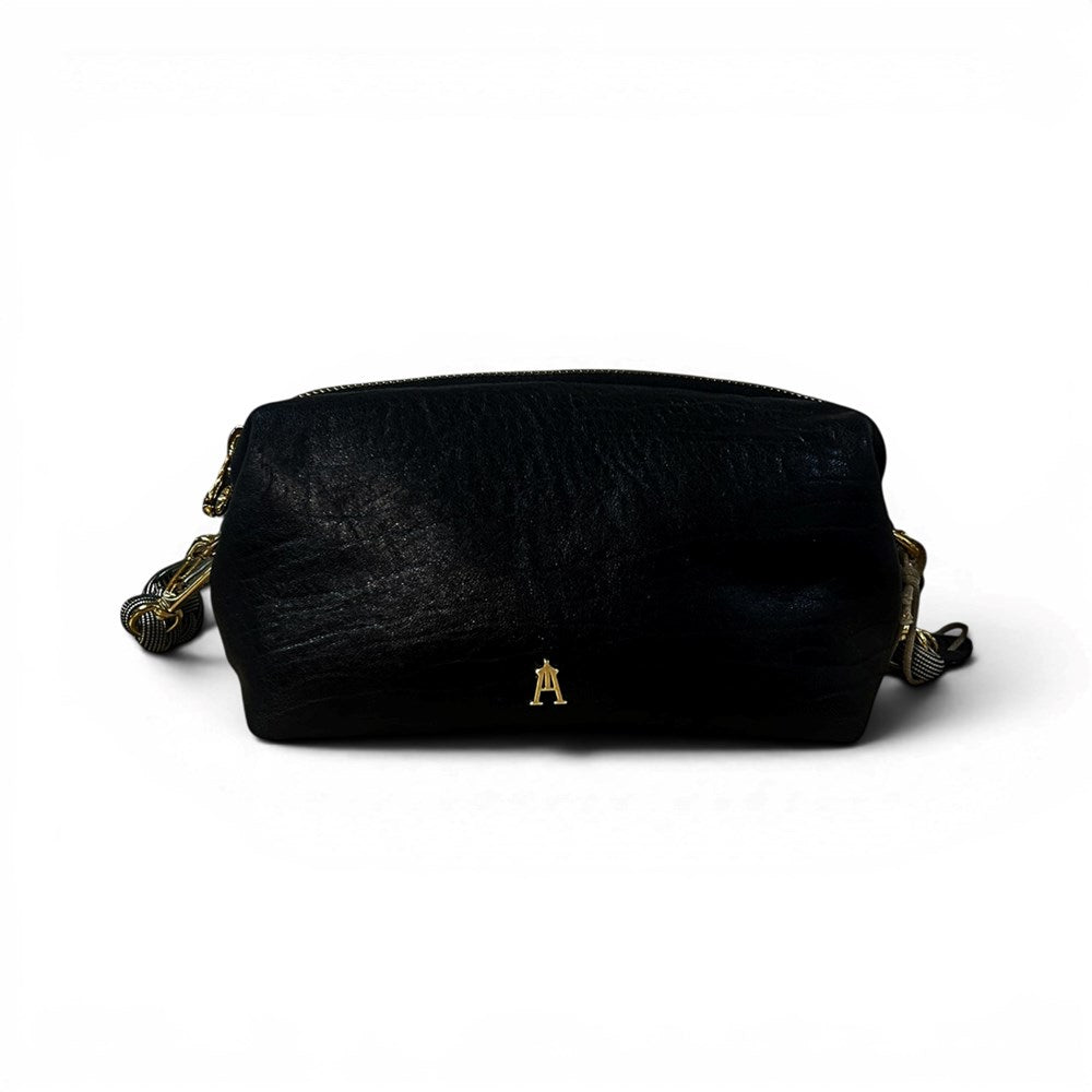 Nuage Leather Pouch - Bubble Noir - Craie Studio