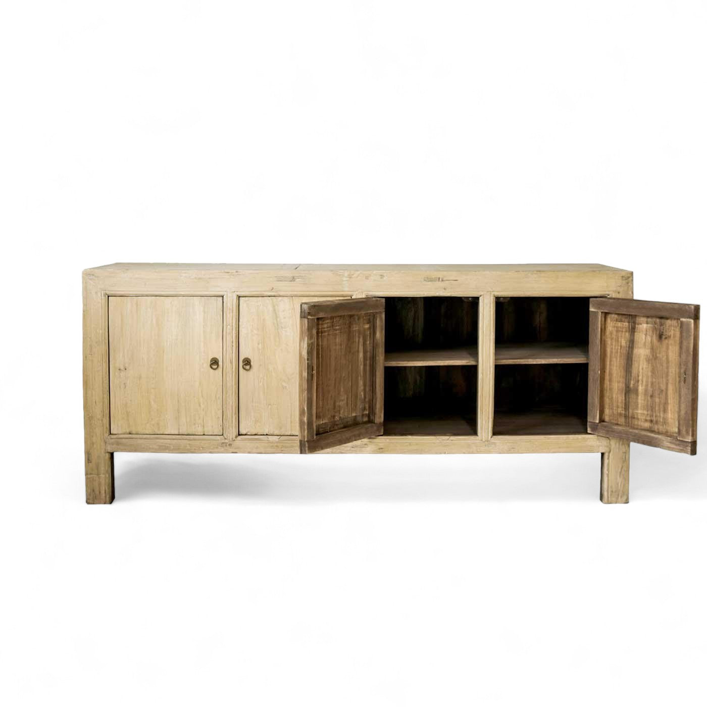 Cristophe 4 Door Natural Elm Cabinet