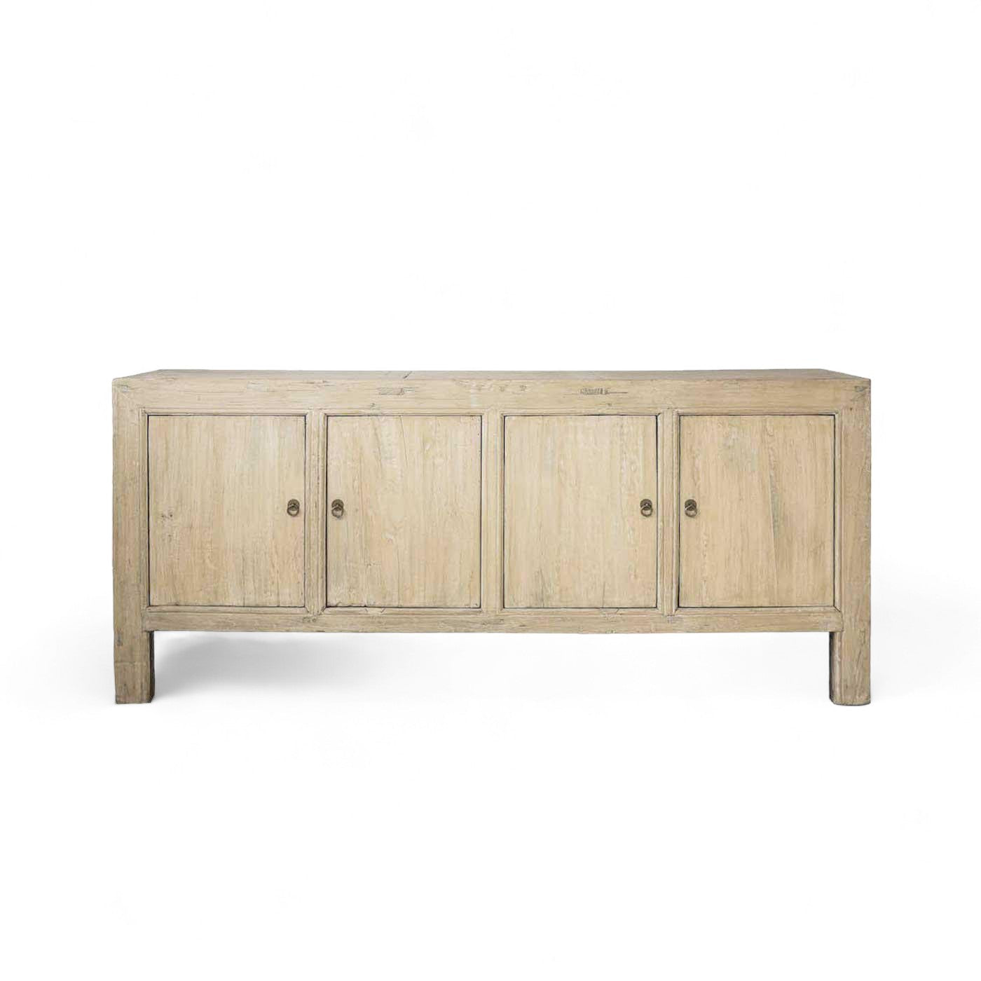 Cristophe 4 Door Natural Elm Cabinet