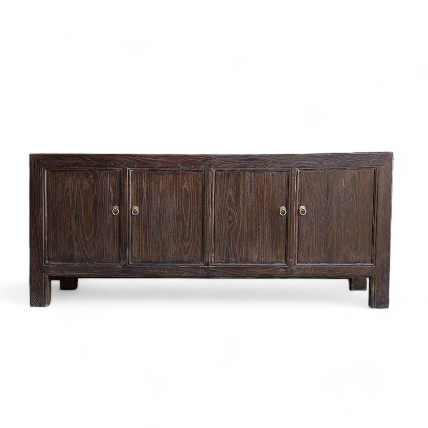 Cristophe 4 Door Walnut Elm Cabinet