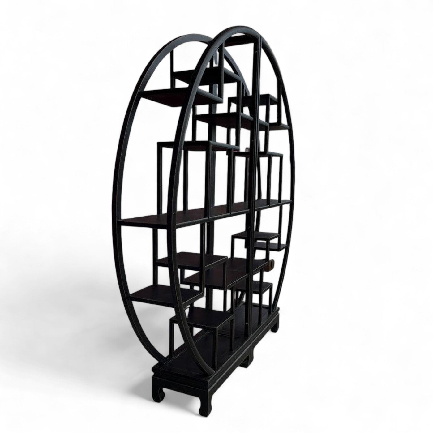 Cubus Cabinet - Black Distressed