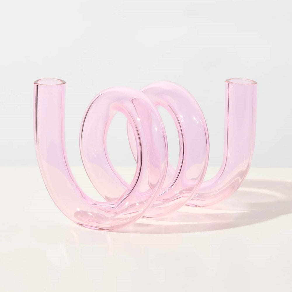 Curly Vase in Pink