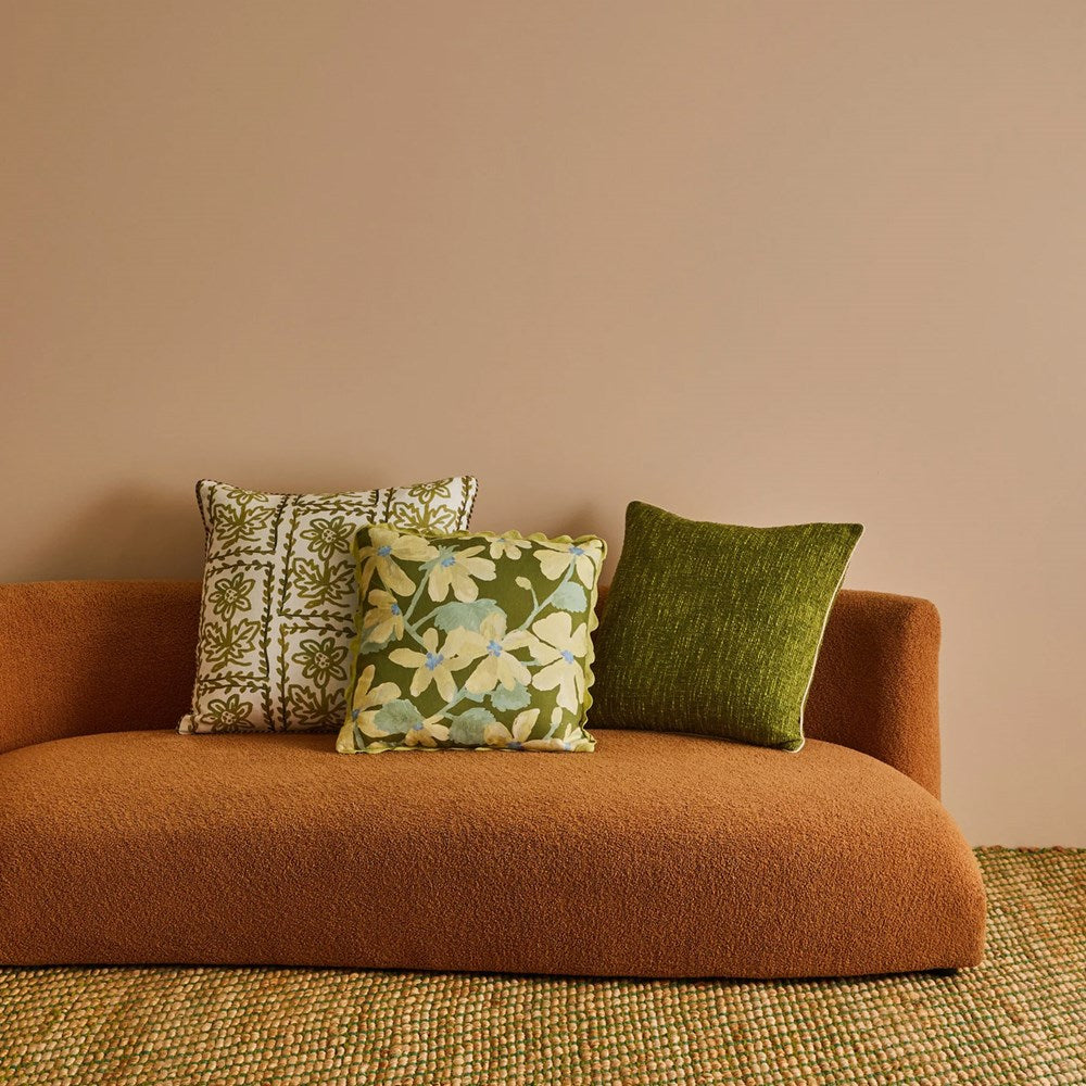 Daisy Cushion - Olive