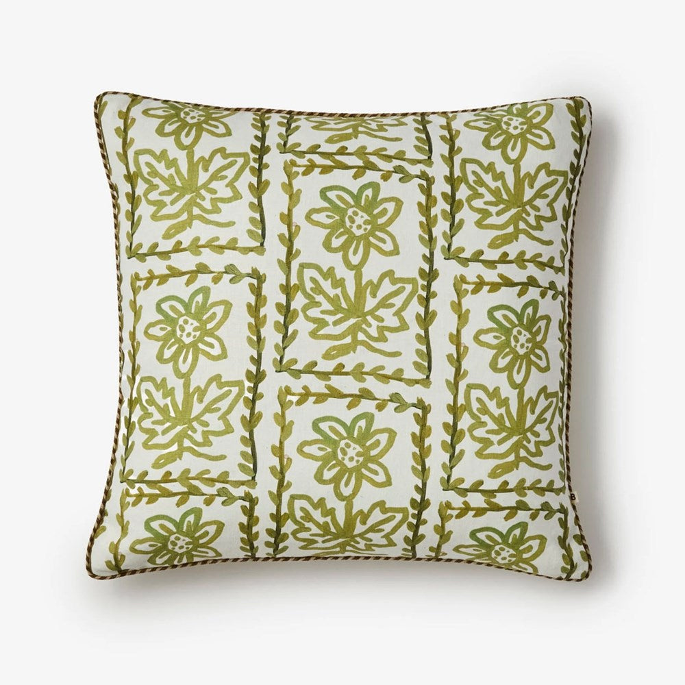 Daisy Cushion - Olive