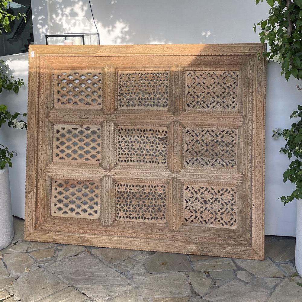 Decorative Indian Timber Panel - Natural