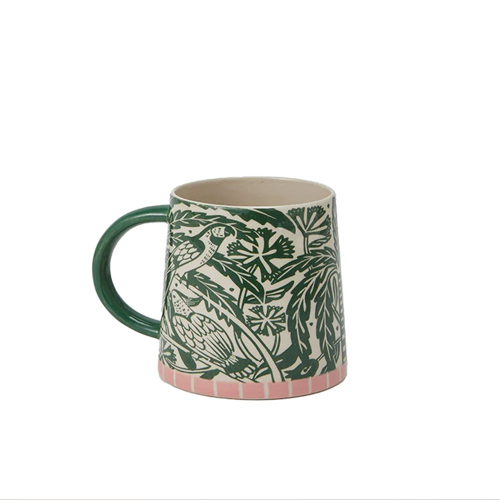 Del Sol Bird Mug - Green