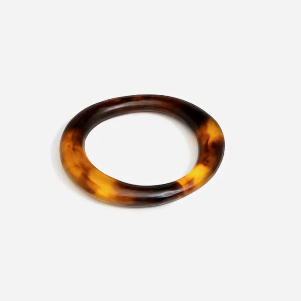 Drift Wishbone Bangle - Tortoise - Dinosaur Designs