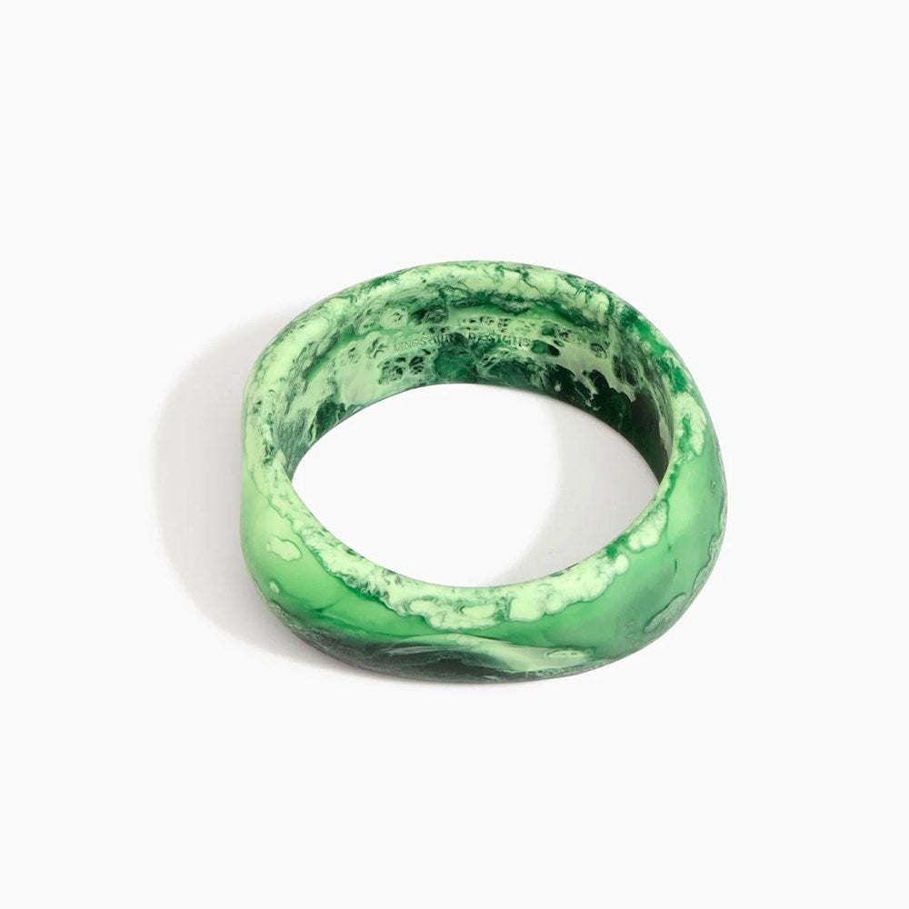 Large Organic Bangle - Moss - Dinosaur Designs