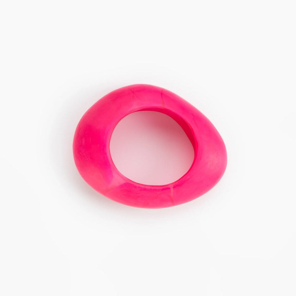 Large Rock Bangle - Flamingo - Dinosaur Designs