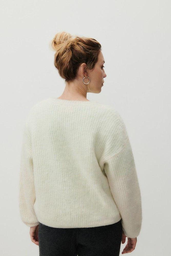 East Pullover - Mother of Pearl Melange