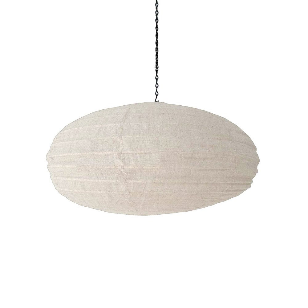 Eero Oval Cotton Pendant - White