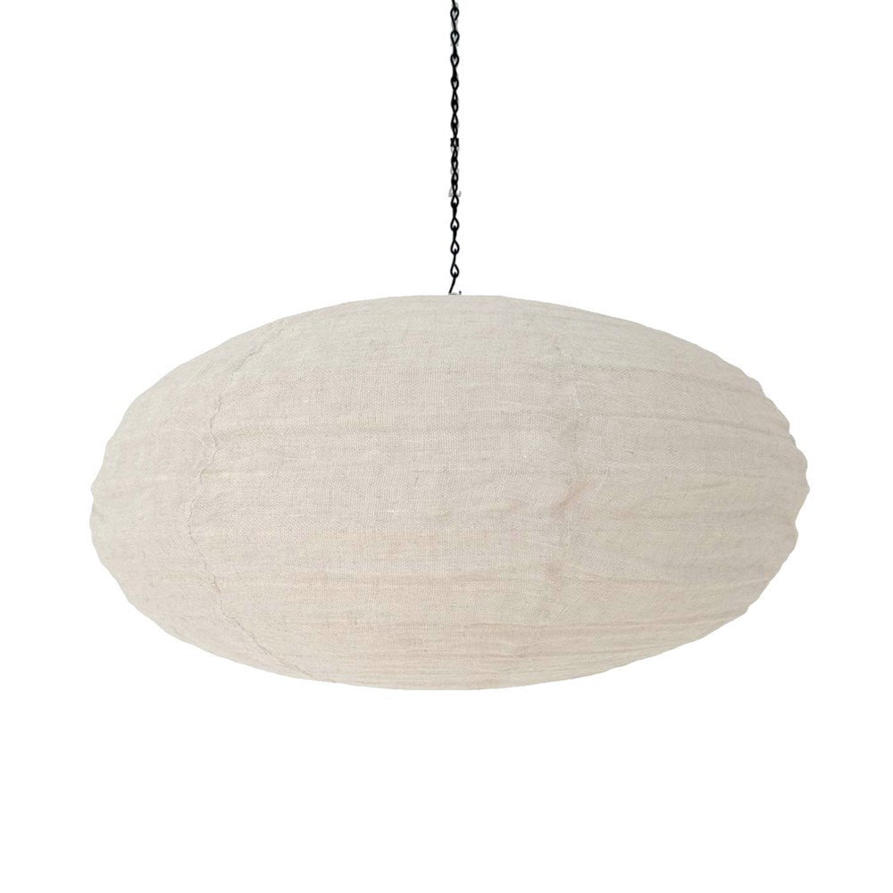 Eero Oval Cotton Pendant - White