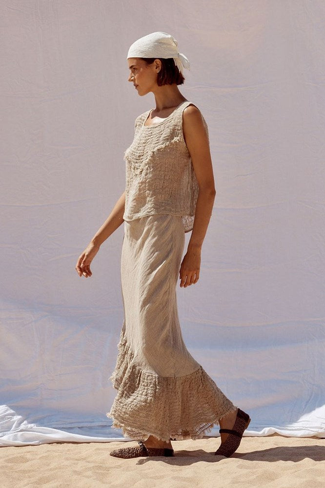Estilo Emporio-Estilo Emporio Flunsa Skirt - Brasile Natural-Skirts-st-barts-brisbane-goldcoast-cabarita-southport