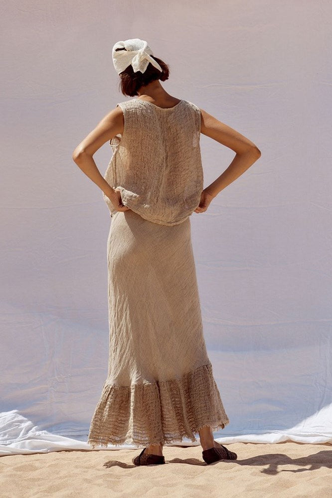 Estilo Emporio-Estilo Emporio Flunsa Skirt - Brasile Natural-Skirts-st-barts-brisbane-goldcoast-cabarita-southport