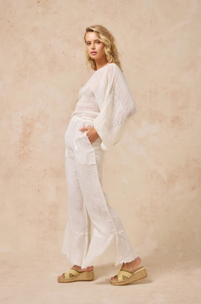 Estilo Emporio-Estilo Emporio Ischia Pant - Battista Panna-Pants-st-barts-brisbane-goldcoast-cabarita-southport