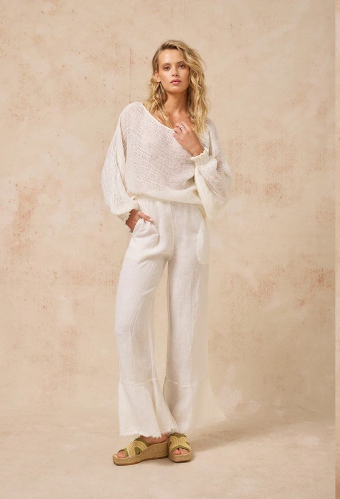 Estilo Emporio-Estilo Emporio Ischia Pant - Battista Panna-Pants-st-barts-brisbane-goldcoast-cabarita-southport