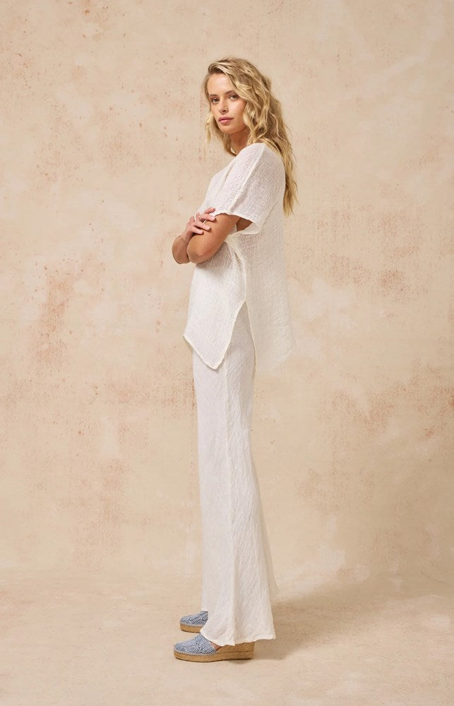 Estilo Emporio-Estilo Emporio Novo Flare Pant - Brasile Panna-Pants-st-barts-brisbane-goldcoast-cabarita-southport