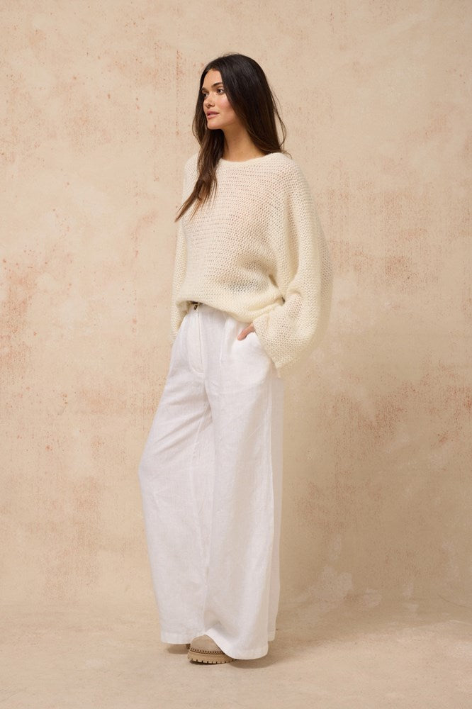 Estilo Emporio-Estilo Emporio Playa Jumper - Off White-Jumper-st-barts-brisbane-goldcoast-cabarita-southport