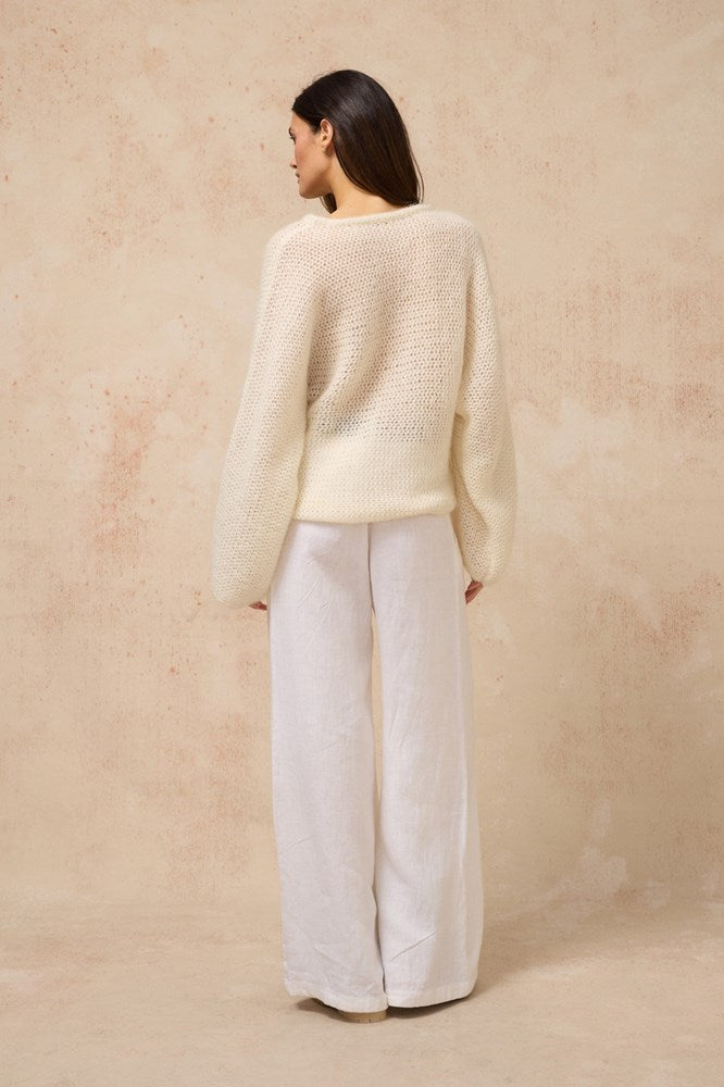 Estilo Emporio-Estilo Emporio Playa Jumper - Off White-Jumper-st-barts-brisbane-goldcoast-cabarita-southport