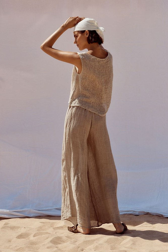 Estilo Emporio-Estilo Emporio Romano Pant - Samba Natural-Pants-st-barts-brisbane-goldcoast-cabarita-southport