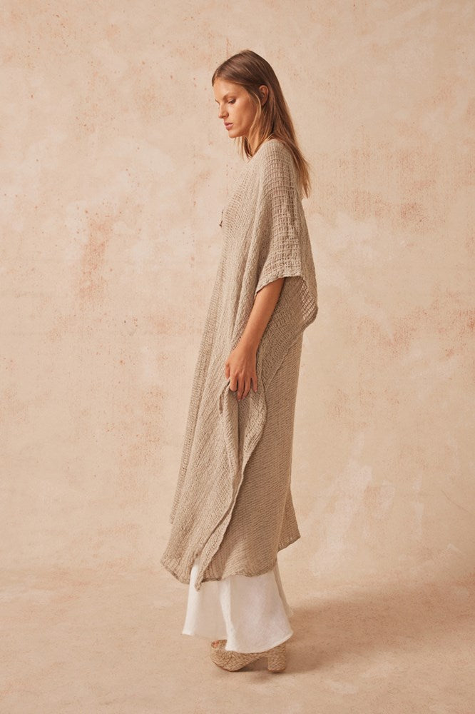 Estilo Emporio-Estilo Emporio Saya Kaftan Dress - Cestino Natural-Dress-st-barts-brisbane-goldcoast-cabarita-southport
