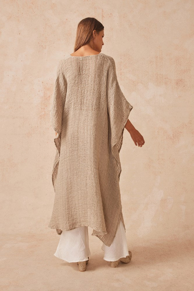 Estilo Emporio-Estilo Emporio Saya Kaftan Dress - Cestino Natural-Dress-st-barts-brisbane-goldcoast-cabarita-southport