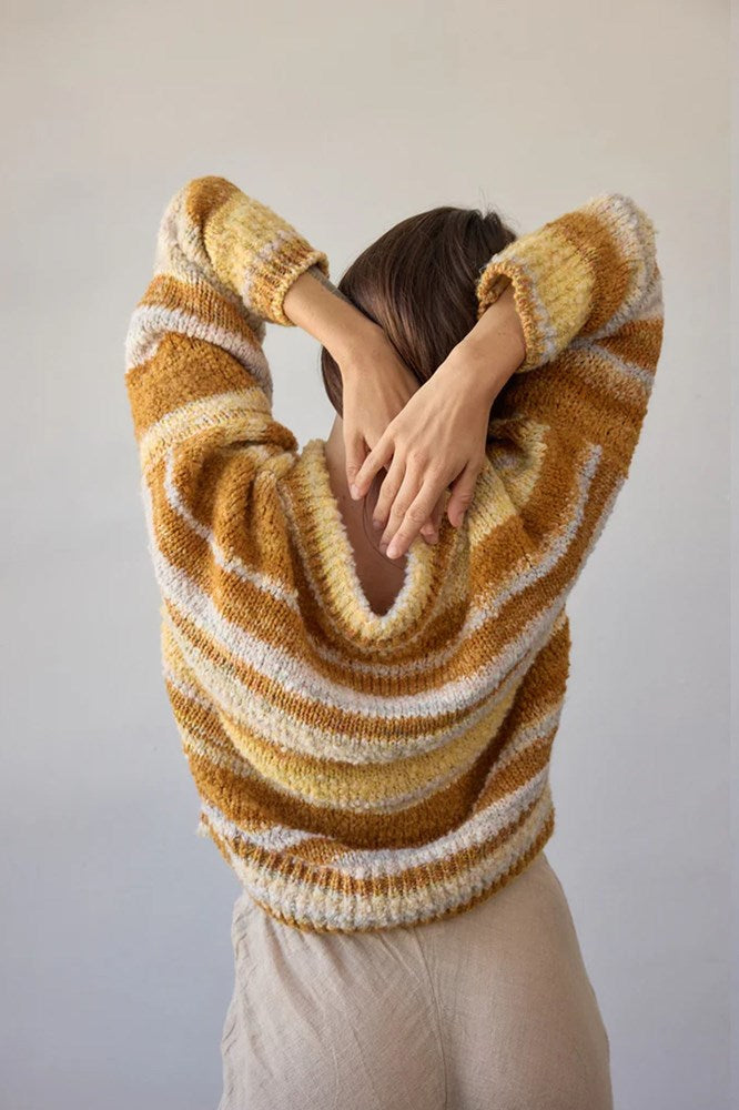 Estilo Emporio-Estilo Emporio Zephry Sweater - Marigold Multi-Sweater-st-barts-brisbane-goldcoast-cabarita-southport