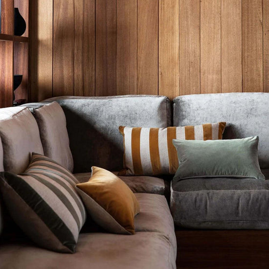 Etro Stripe Cushion - Eucalypt