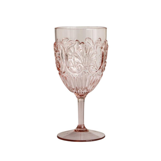 Flemington Pink Acrylic Wine Glass-St Barts