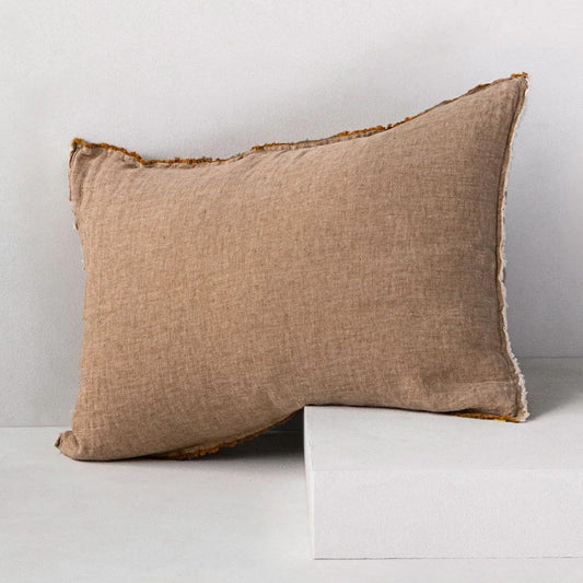 Flocca Linen Pillowcase - Brun