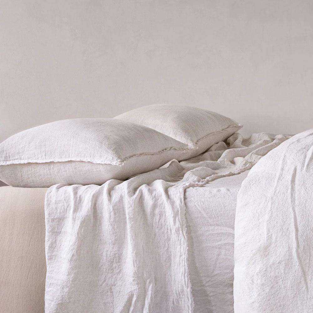 Flocca Linen Pillowcase - Petra