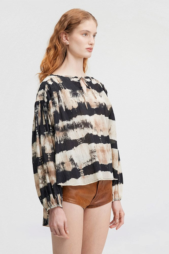 Foli Blouse - Futuristic Tie Dye