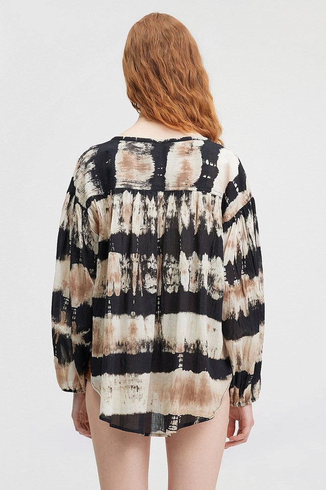 Foli Blouse - Futuristic Tie Dye